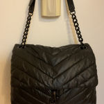 Rebecca Minkoff women black nylon puffy Edie shoulder handbag Photo 0