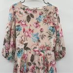 Yumi Kim  Full of Love Blush‎ Floral Print 3/4 Sleeve Woodstock Maxi Dress S NEW Photo 3
