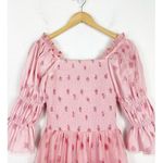 Ivy City Co Jess Dress Strawberry Fields Size XXS Tulle Stretch Smocked Tiered Pink Photo 3