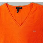 Escapada Escada Sport Orange V-Neck Short Sleeve Tee T-Shirt Top Size S 🧡 Photo 2