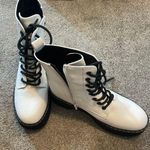 Sincerely Jules White Combat Boots Photo 1