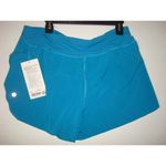 New NWT Lululemon Fast Free high rise split short 3" Hawaiian Blue Shorts Reflec Size XL Photo 2