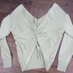 Cotton Emporium NWOT Mint Green Twist Back Sweater Women’s Large Photo 3