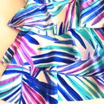 Island Escape Tiered Swim Top Ruffles Bandini Swimsuit Women’s Size 8 NEW Blue Photo 2