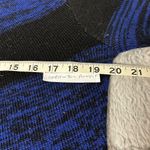 Black and Blue Chevron Striped Tunic Sweater Size L Photo 2