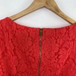 Vince Camuto  Orange Lace 3/4 Sleeve Sheath Mini Dress Women's Size 8 Photo 6
