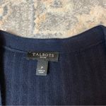 Talbots Navy and Gold Long Sleeve Sweater Cardigan Photo 1