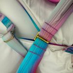 La Blanca Bikini Top Size 10 NEW Sunset Shores Over The Shoulder Underwire NWOT Photo 13