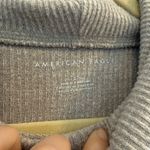 American Eagle  Long Sleeve Ribbed Mock Neck Tunic Top Gray Size Large Photo 3