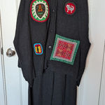 Vintage Stephanie Schuster for Princess Knitwear Lion King Knit PJ Set Black Size undefined Photo 0