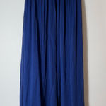 J.Crew J.‎ Crew Nadia Long Dress Silk Chiffon Dark Cove Blue Wedding Formal Size 6 Photo 0