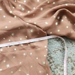 BCBGeneration Metallic Star Tie Front Blouse Dusty Pink Large Photo 8