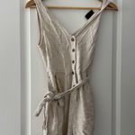 VICI  Small Linen Button Down Romper Photo 5