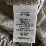 NWOT House of Harlow 1960 Wide Leg Linen Blend Cargo Pants Size 10 Tan Photo 7