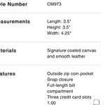 Coach Snap Wallet In Signature Canvas With Country Floral Print Photo 8