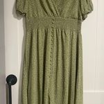 Pretty Garden Women’s Floral Wrap V-Neck Midi Dress Short Sleeve Boho Summer Beach High Low Hem Smocked Dress Photo 0