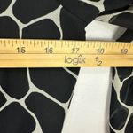 Banana Republic  Tall XS Black Animal Print Midi Dress Giraffe Mod Statement Boho Photo 6