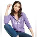 Abercrombie & Fitch  Zip Up Hoodie Jacket Size XL Purple Y2K Photo 0