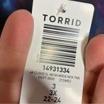 Torrid  cloud sleeveless mesh mock neck tank top women’s size 3X new with tags‎ Photo 4