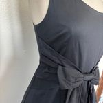 Kate Spade “Jillian” Solid Black Bow Front Sleeveless Dress Photo 4