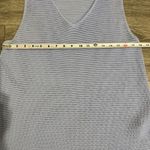 Dear John Periwinkle Blue V Neck Knit Tank Top Women Size L Breathable Relaxed Photo 5