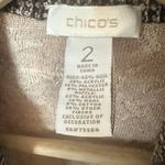 Chico's  Wool Cardigan Ruffled Trim Textured Knit Open Classic Career Sweater Lg Photo 2