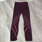 Lululemon All Meshed Up 7/8 Tight Bordeaux Drama / Flash Light Size 2 Photo 7
