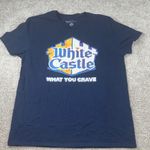 White Castle what you crave navy blue tee size large Photo 0