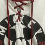 Disney Mickey Mouse Lace Up Baseball Tee Sz XXL 19 Photo 1