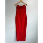 superdown  Revolve Ryleigh Red Bustier Strapless Maxi Stretch Bodycon Knit Maxi S Photo 4