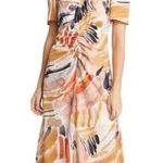 Zoe and Claire midi dress, size small Orange Photo 0