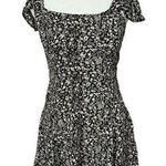 Evie Women’s Black and White Floral Mini Dress Size Small Photo 0