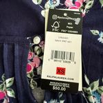 NWT Lauren Ralph Lauren Classic Knit Flutter Sleeve Gown size XS Blue Photo 2