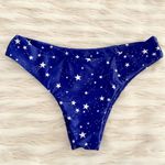 SheIn Blue White Stars Thong Cheeky Bikini Bottoms Sz S Photo 19
