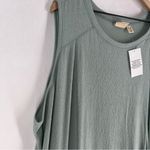 LOGO By Lori Goldstein LOGO Linens Lori Goldstein Sleeveless Aqua Teal Midi‎ Dress Lace Hem Flowy 3X Photo 5