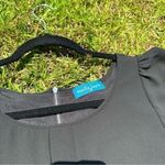 Women’s Mini black chiffon dress​ with ruffles sleeves size small Photo 9