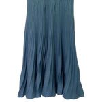 Peruvian Connection  Sweater Dress Fit Flare Ribbed Pima Cotton Blue Size Medium Photo 11