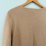 J.Crew  365 Juliette collarless sweater-blazer cotton wool blend camel size S Photo 9