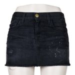 Current/Elliott 💖 Black Mini Skirt w/paint splatter Photo 0