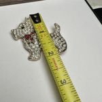 Monet  Rhinestone Scottish Terrier Dog Scottie Signed Brooch Pin Gold Tone Photo 3