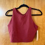 Athleta Conscious Crop Bra A-C Powervita Fabric Breathable Sporty Yoga NWT Large Photo 10
