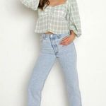 Show Me Your Mumu  Angelique Cropped Top W/ Smocking Size Large Photo 0