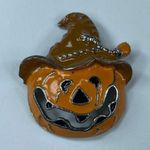 Halloween Orange Pumpkin Scarecrow Hat Jacko lantern Pin Brooch Jewelry Photo 13