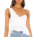 superdown NWT Karlie One Shoulder Top White Small Photo 0