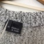 Urban Outfitters SPARKLE FADE White Black Open Marled Knit Cardigan Sweater XS Photo 5