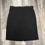 Bobbie & Brooks Black midi skirt elastic waist band in the back L Photo 0