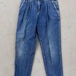 Lee Vintage 90s high rise bareback pleated v yoke taper ankle mom jeans Photo 1