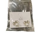 Fashion gold plated Disney Minnie Ears With Bow earrings Photo 3