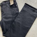 Madewell  Womens Mid-Rise Full Length Kick Out Black Denim Jeans Size 32 Photo 6