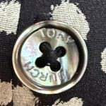 Tory Burch Veta Silk Dot Print Blouse Black Ivory Size Photo 7